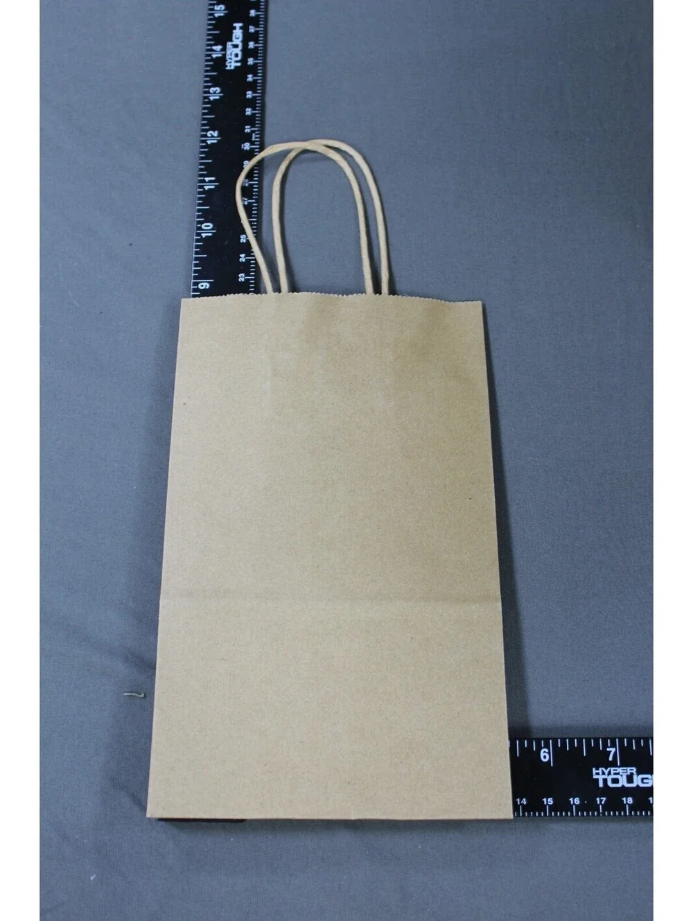 100ct Kraft Paper Gift Bags with Handles 5.25x3.25x7 Inches